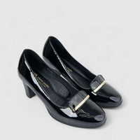 PC Ladies Dress Court With Block Heel PCL10968 Black PC370