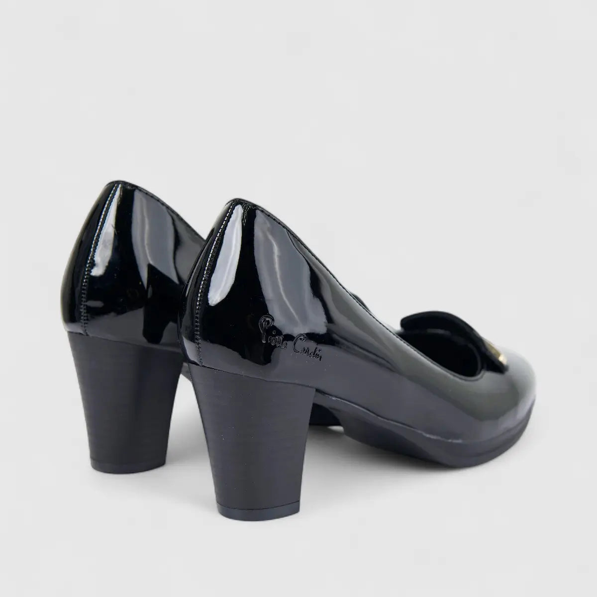PC Ladies Dress Court With Block Heel PCL10968 Black PC370
