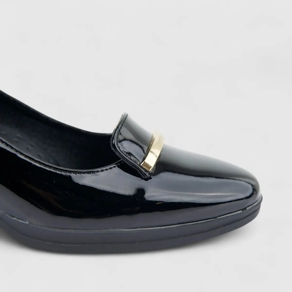 PC Ladies Dress Court With Block Heel PCL10968 Black PC370