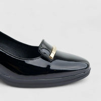 PC Ladies Dress Court With Block Heel PCL10968 Black PC370