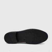 PC Ladies Dress Loafer in tan multi, showing the black sole with ridged tread detail on a white background.