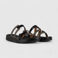 PC Ladies Comfort Push In Sandal PCL10572 Black Pewter PC315