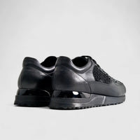 Poletto Ladies Leather Sneaker Black 425704 Sneakers | familyshoecentre