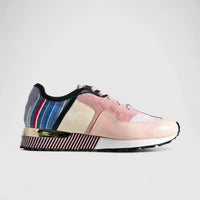 Poletto Ladies Leather Sneaker Pink Multi 4257158 Sneakers | familyshoecentre