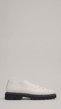 Bulletti Men's Leather Chunky Sole Casual Lace Up B7803M Seawolf Off White BK29
