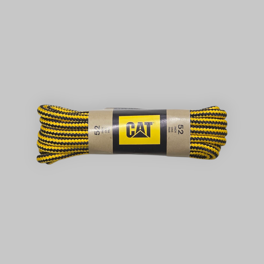 Cat 52 Inch Black/Yellow Laces Shoe Insoles | familyshoecentre