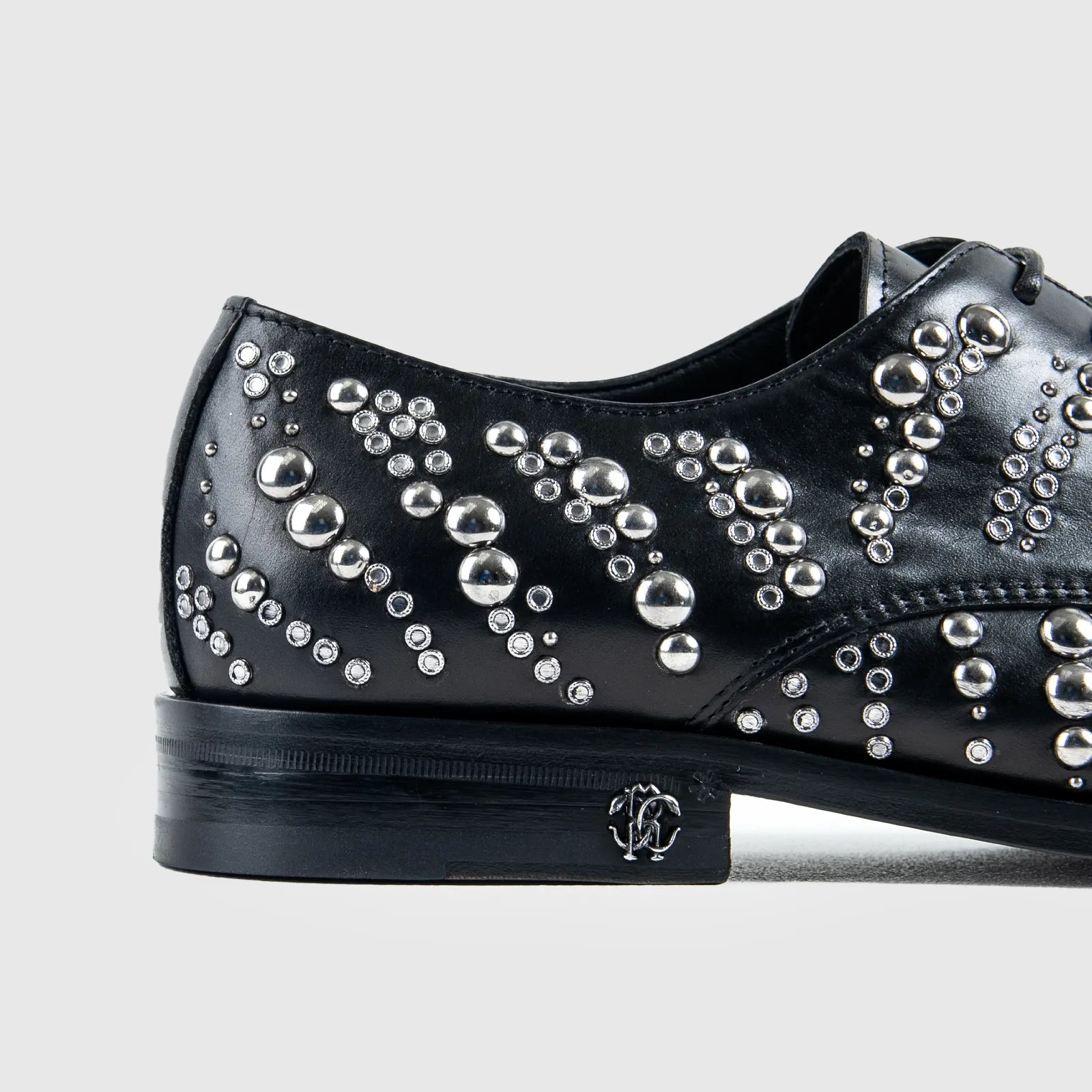 Roberto Cavalli Studs Black 27763 RC5 Oxfords | familyshoecentre