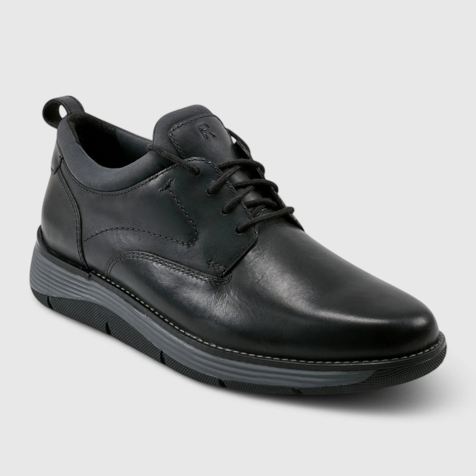 Rockport Men's Casual Lace Up Lukah Black RP22 Sneakers | familyshoecentre