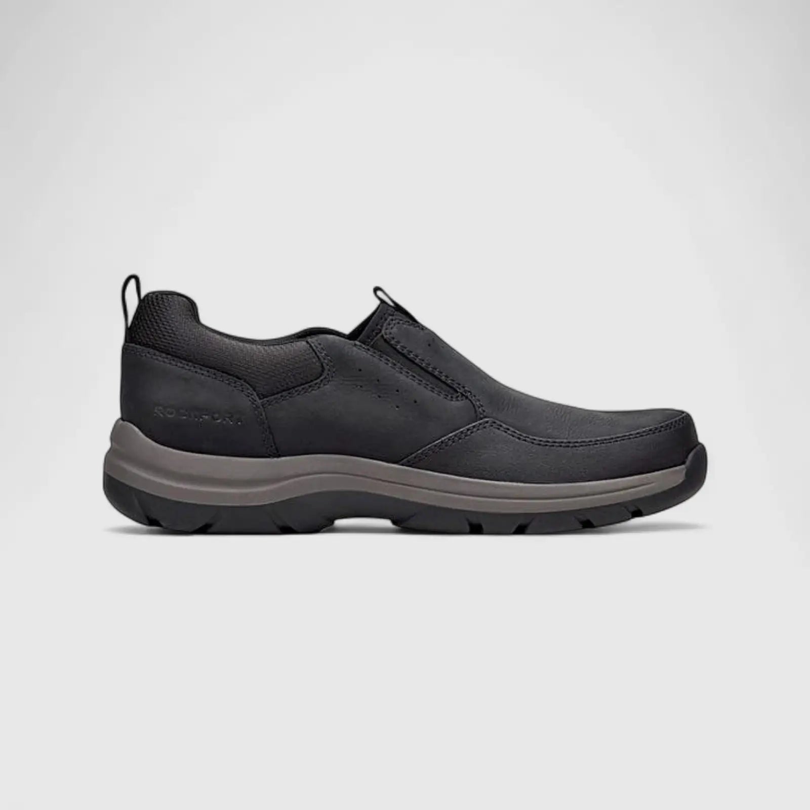 Rockport Men's Casual Slip On Falcon Black/Black Shadow/Black RP28