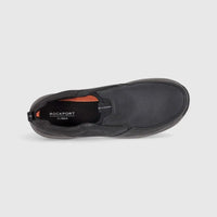 Rockport Men's Casual Slip On Falcon Black/Black Shadow/Black RP28