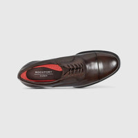 Rockport Men's Formal Toe Cap Lace Up Keefe Dark Brown RP32