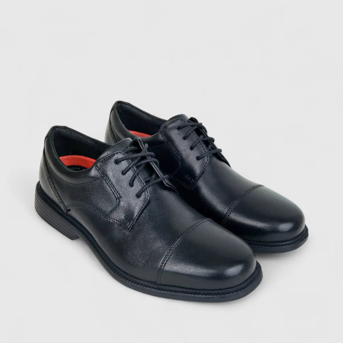 Rockport Men's lace Up Charles Road Cap Toe Black RP24