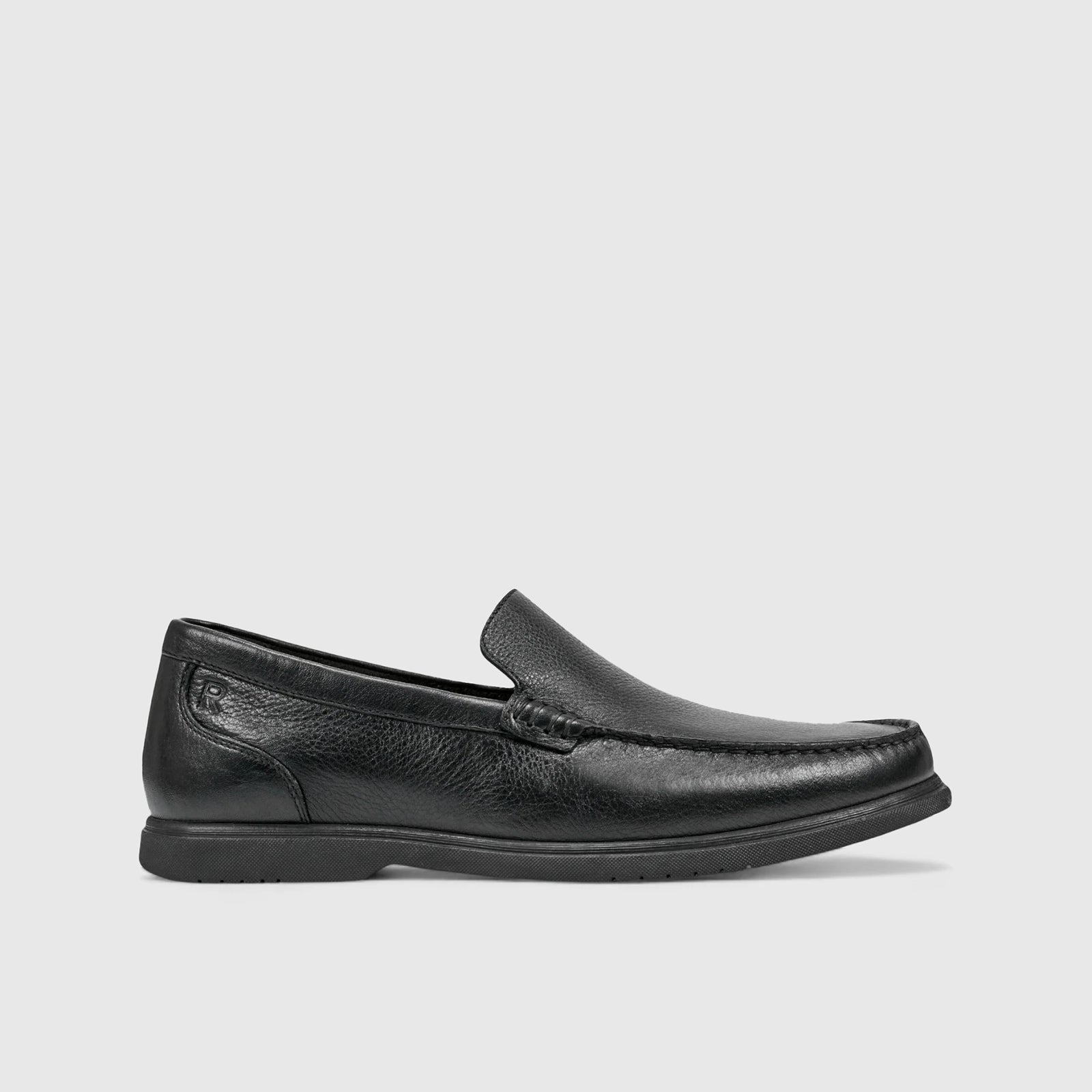 Rockport Slip On Comfort Shoe Jensen Black Slip-ons | familyshoecentre