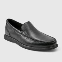 Rockport Slip On Comfort Shoe Jensen Black Slip-ons | familyshoecentre