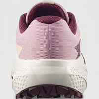 Salomon Ladies Sneaker Alphaglide W 490928 in dawn pink mesh, rear view showing padded collar and white sole