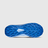 Salomon Alphaglide W ladies sneaker in Ancient Water blue, bottom view showing textured rubber outsole tread.