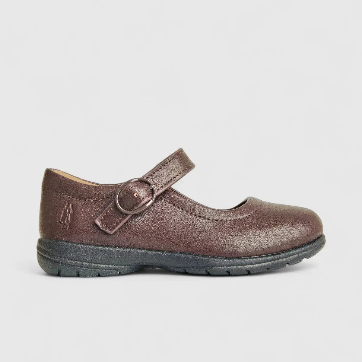 Scala Girls Kids (UK9 TO UK1) Mary Jane Buckle School Shoe HPK00014 Brown HG5