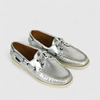 Sebago Ladies Docksides Portland Met 73127GW 988 Silver SD1