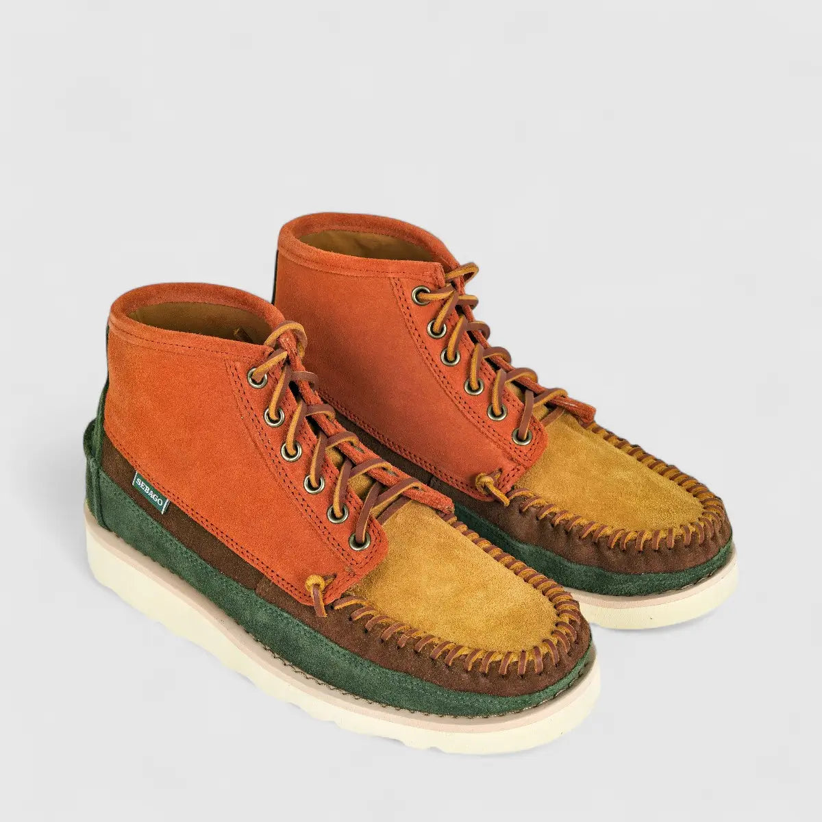 Sebago Men's Boot Campsides Cayuga Mid 7001HHO A8D Green/Dk Brown SG30