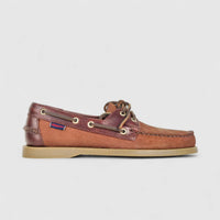 Sebago Men's Docksides Portland Nubuck Waxy 78123HW AI5 Brown/Dk Brown SG32