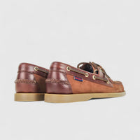 Sebago Men's Docksides Portland Nubuck Waxy 78123HW AI5 Brown/Dk Brown SG32
