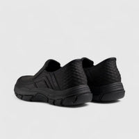Skechers Comfort Slip Ons Black 204810 Slip-ons | familyshoecentre