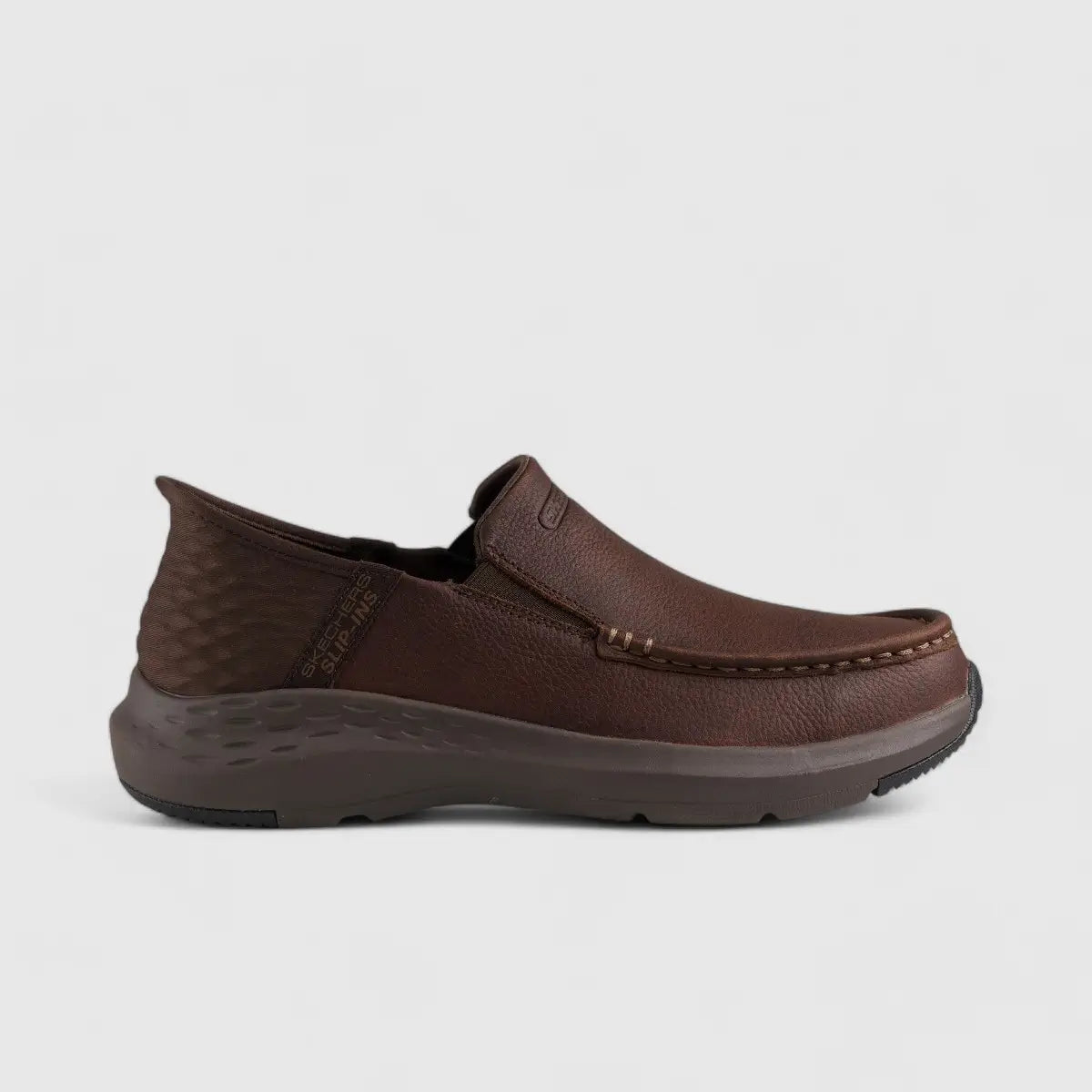 Skechers Comfort Slip Ons Brown 204866 SM52 Slip-ons | familyshoecentre
