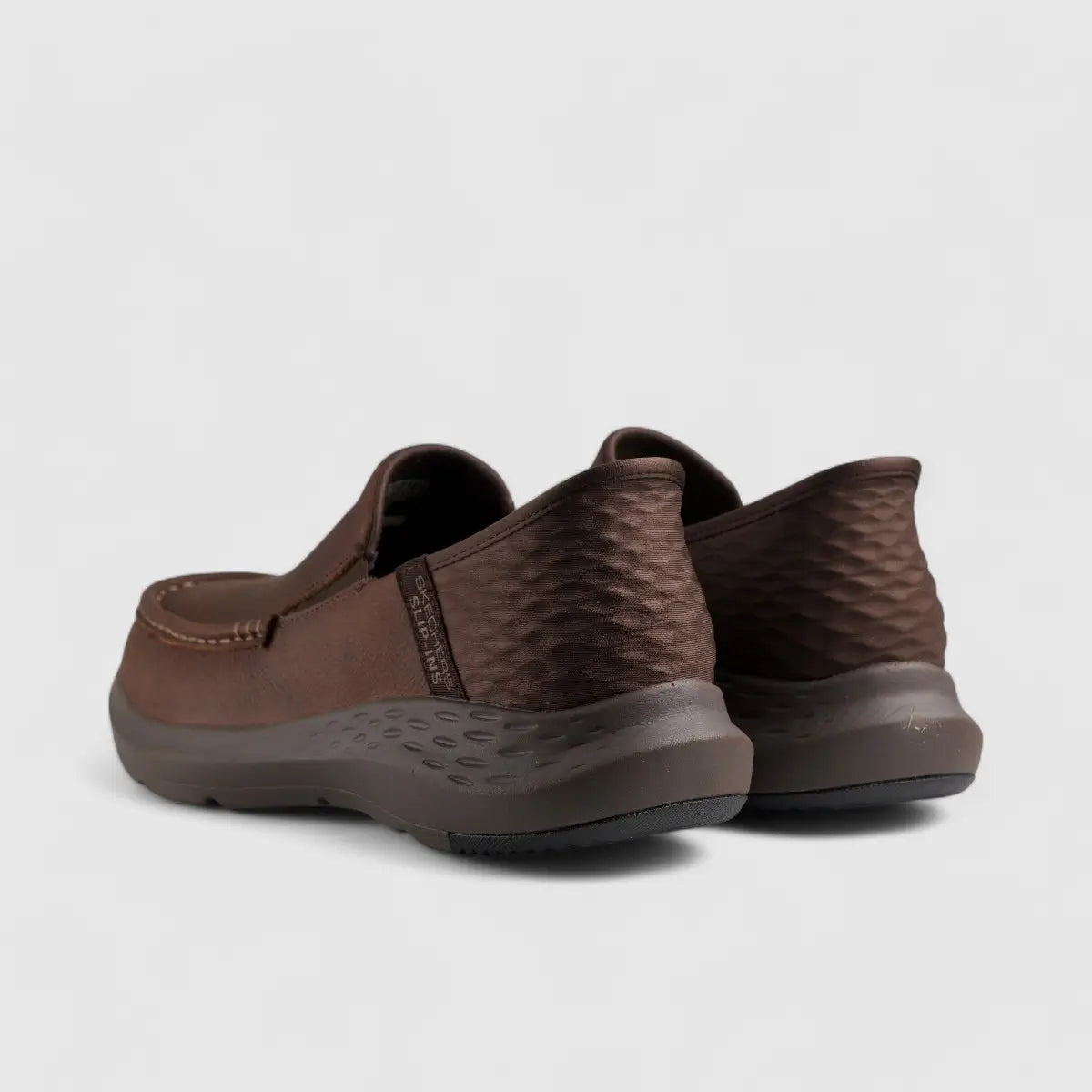 Skechers Comfort Slip Ons Brown 204866 SM52 Slip-ons | familyshoecentre