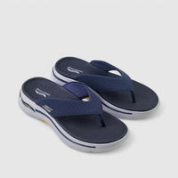 Skechers Mens Go Walk Arch Fit Navy 229063 Sandals | familyshoecentre