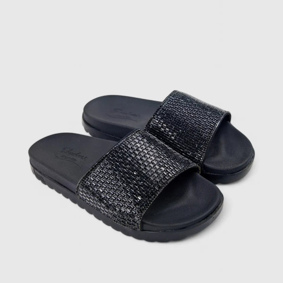 Skechers Ladies Arch Fit Paradise Black 119382 Sandals | familyshoecentre
