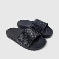 Skechers Ladies Arch Fit Paradise Black 119382 Sandals | familyshoecentre