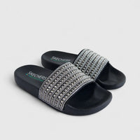 Skechers Ladies Bling Slide Pop Ups Rocker Glam 119193 Black SW107