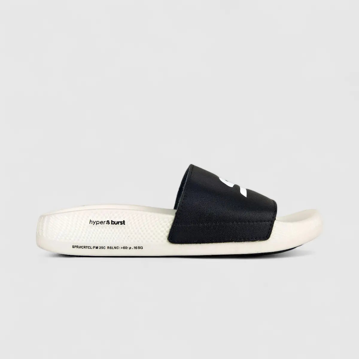 Skechers Ladies Comfort Hyper Slide 130022 Black/White SW65 Ladies | familyshoecentre