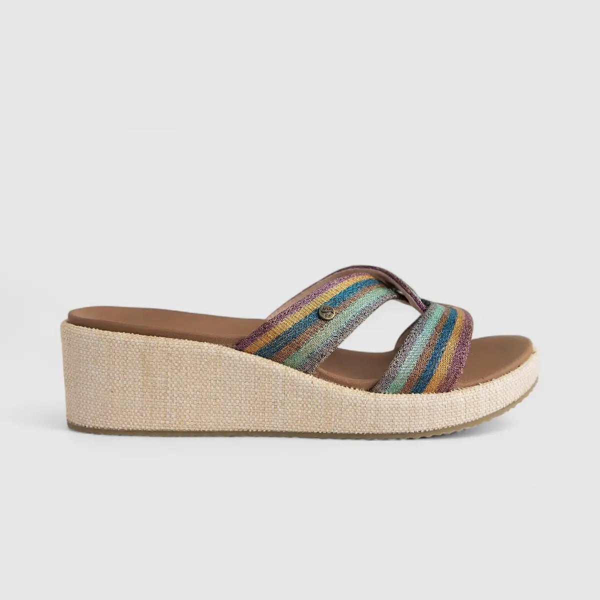 Skechers Ladies Comfort Push In Wedge Arch Fit Beverlee 119259 Multi SW113