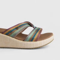 Skechers Ladies Comfort Push In Wedge Arch Fit Beverlee 119259 Multi SW113