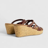 Skechers Ladies Comfort Push In Wedge Beverlee 119353 Chocolate SW114