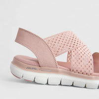 Skechers Ladies Comfort Sandal Flex Appeal 2.0 119099 Blush SW112