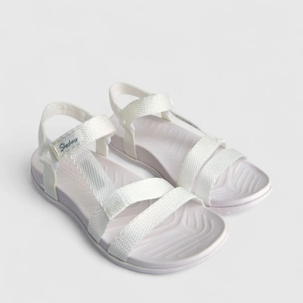 Skechers Ladies Comfort Sandal Reggae Lite 163223 White SW131