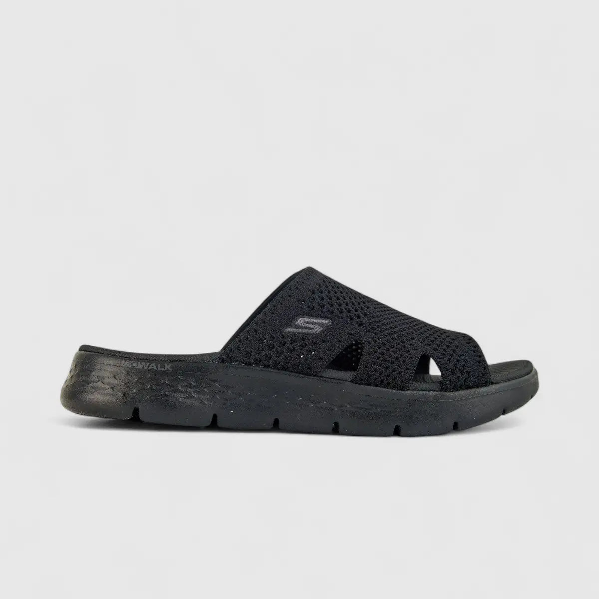 Skechers Ladies Comfort Slide Go Walk Flex Sandal 141425 Black SW82