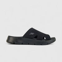 Skechers Ladies Comfort Slide Go Walk Flex Sandal 141425 Black SW82