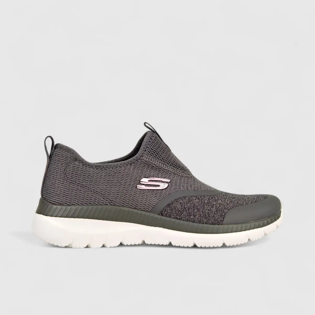 Skechers Ladies Comfort Slip on Bountiful149222 Grey SW57 Ladies | familyshoecentre