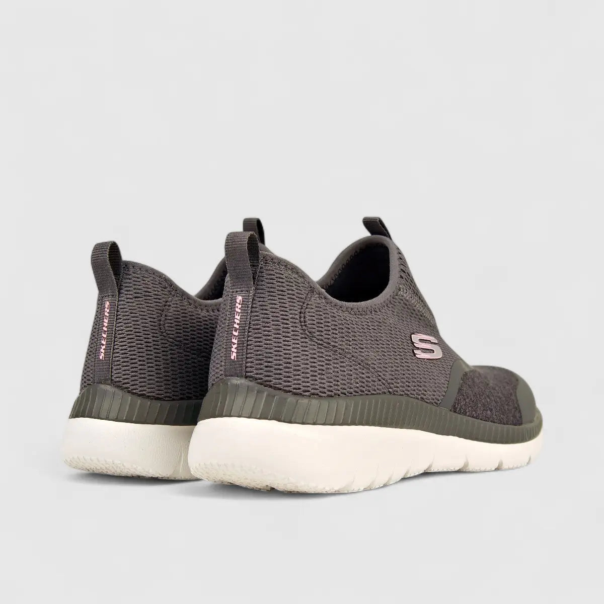 Skechers Ladies Comfort Slip on Bountiful149222 Grey SW57 Ladies | familyshoecentre