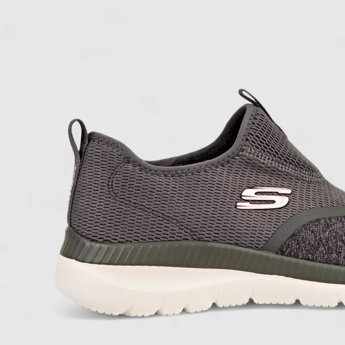 Skechers Ladies Comfort Slip on Bountiful149222 Grey SW57 Ladies | familyshoecentre