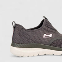Skechers Ladies Comfort Slip on Bountiful149222 Grey SW57 Ladies | familyshoecentre