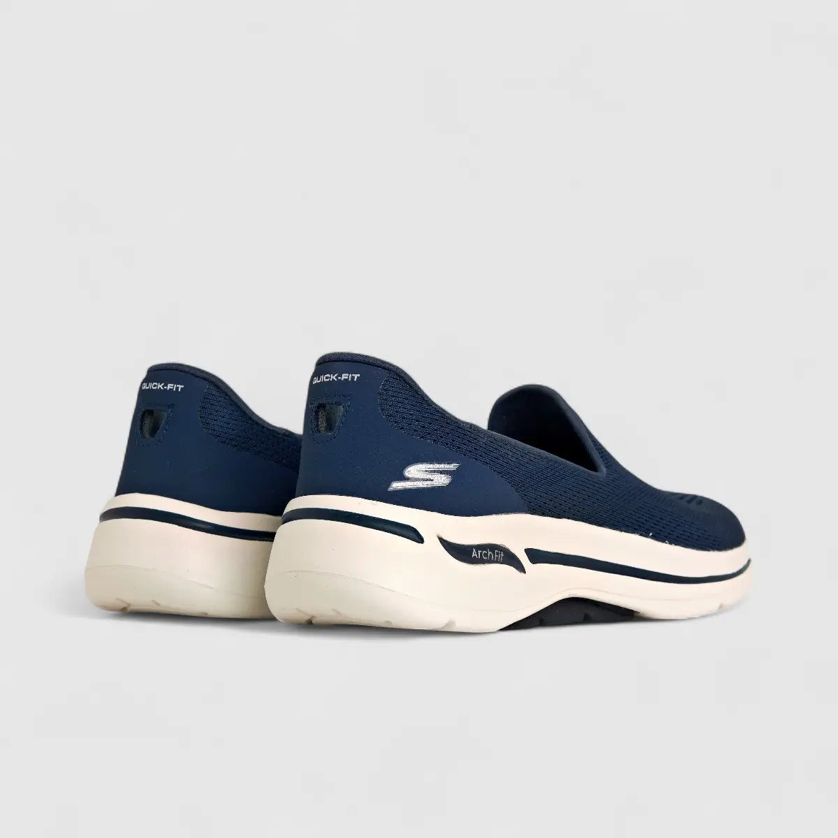 Skechers Ladies Comfort Slip On Go Walk Arch Fit 124483 Navy SW97