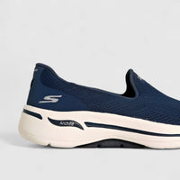 Skechers Ladies Comfort Slip On Go Walk Arch Fit 124483 Navy SW97