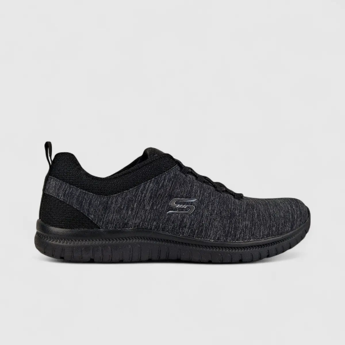 Skechers Ladies Comfort Sneaker 104410 Virtue Black SW62 Ladies | familyshoecentre