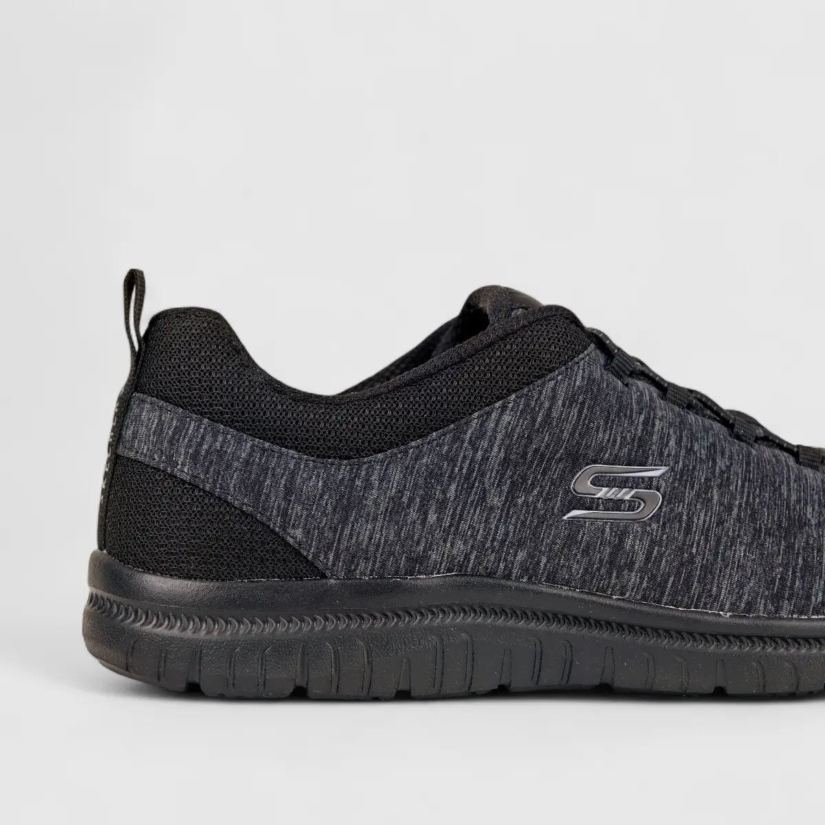 Skechers Ladies Comfort Sneaker 104410 Virtue Black SW62 Ladies | familyshoecentre