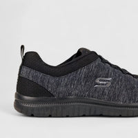 Skechers Ladies Comfort Sneaker 104410 Virtue Black SW62 Ladies | familyshoecentre
