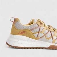 Skechers Ladies Comfort Sneaker Bobs Sqaud 3 117188 Wheat Tan SW120